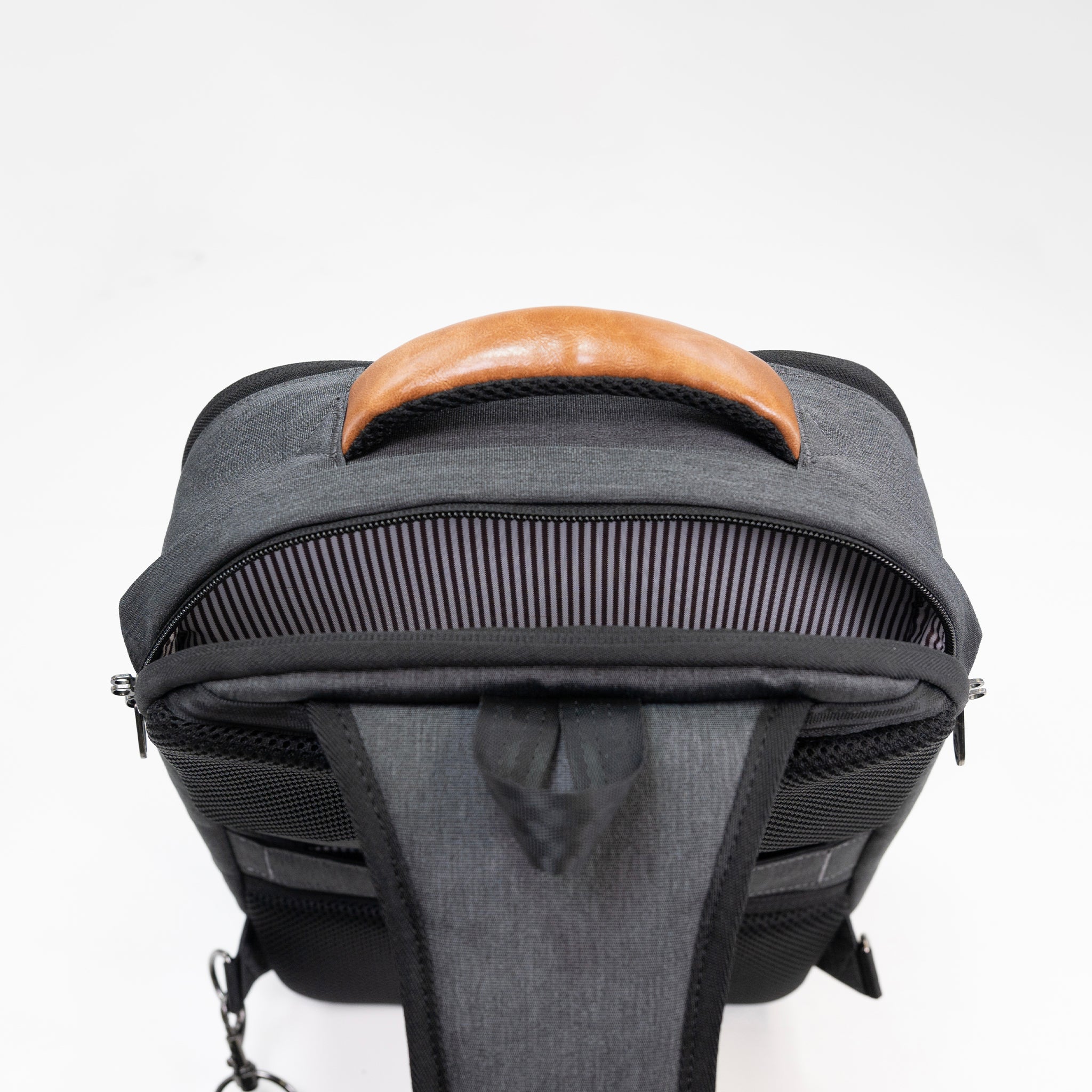 PKG Robson 12L Cross-Body Laptop Bag main compartment open