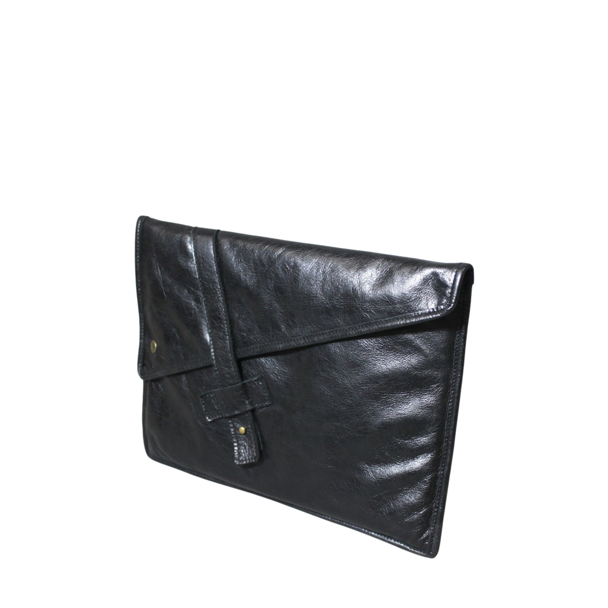 SLIM Leather laptop | tablet sleeve - Black