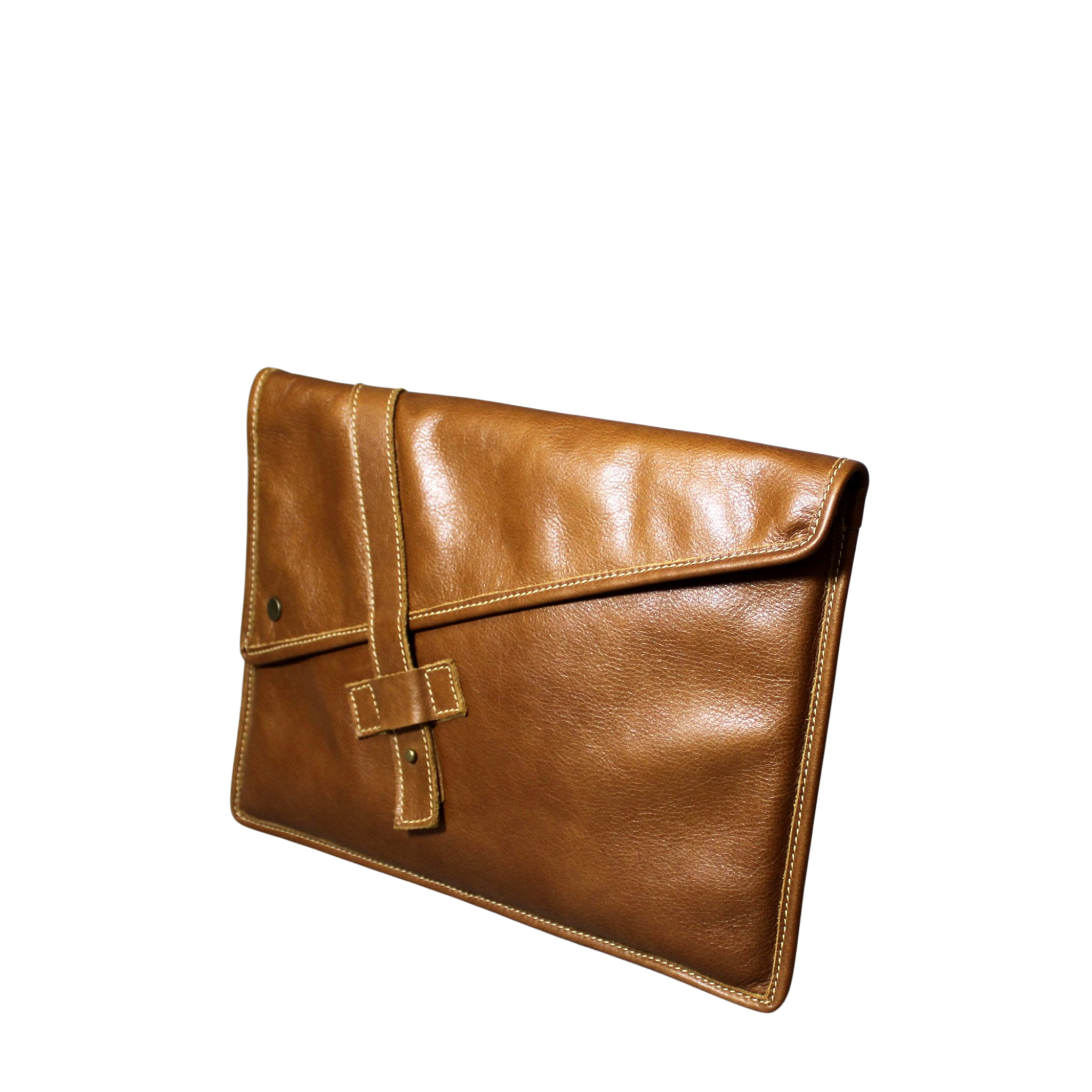 SLIM Leather laptop | tablet sleeve - Tan
