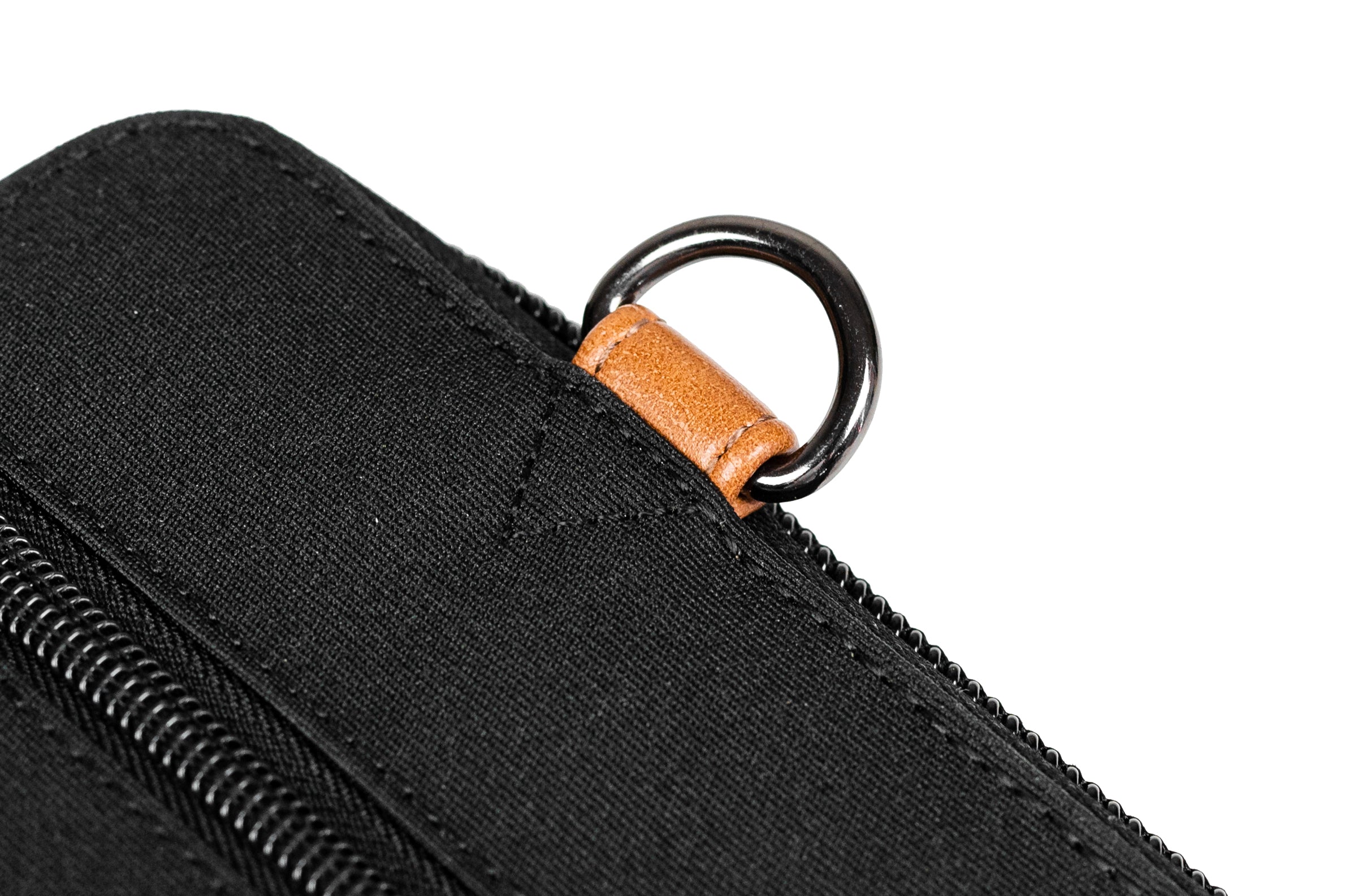 PKG Wellington 10L Messenger (black) showing d-ring for adjustable strap attachment