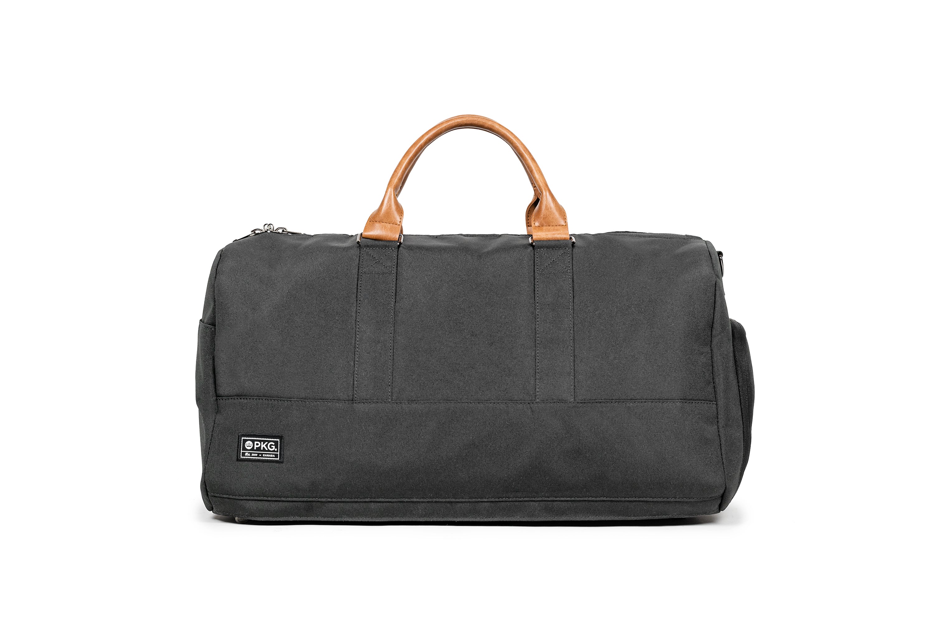 PKG Bishop 42L recycled duffle bag (dark grey) front view
