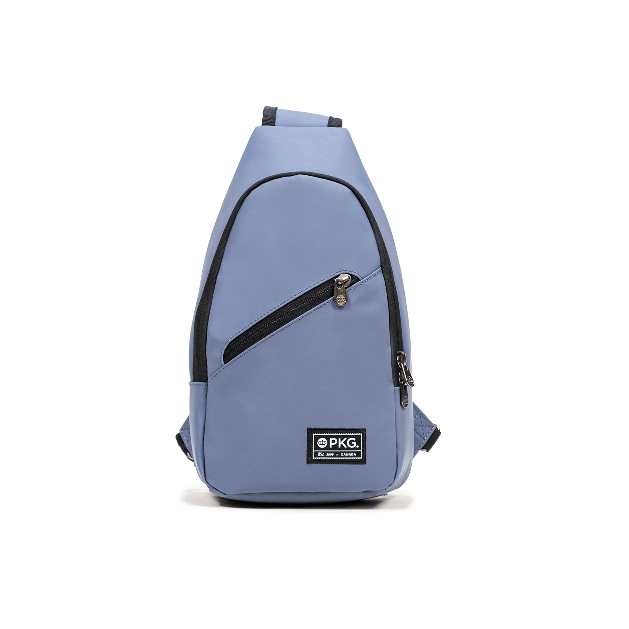 Elora Recycled Cross Body Bag (vintage blue) front view