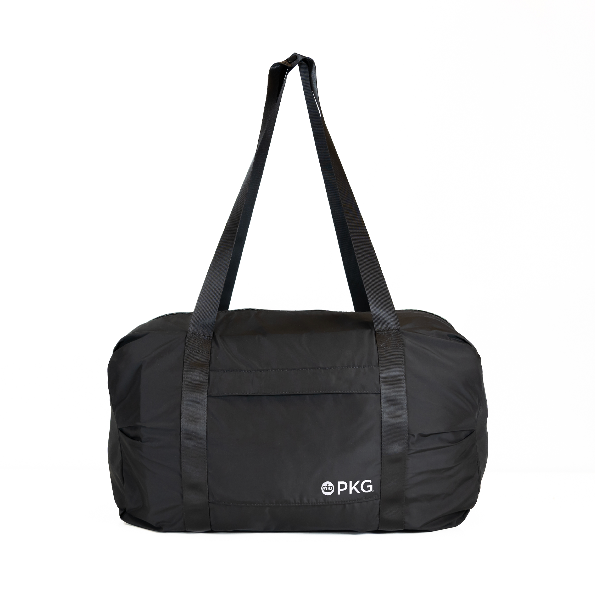 PKG umiak 31L Recycled Duffel (black) showing handle