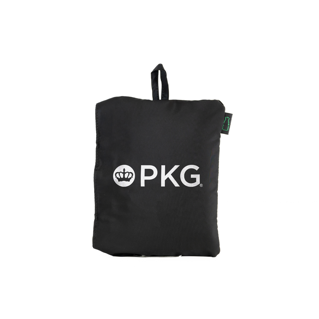 PKG umiak 31L Recycled Duffel (black) packed