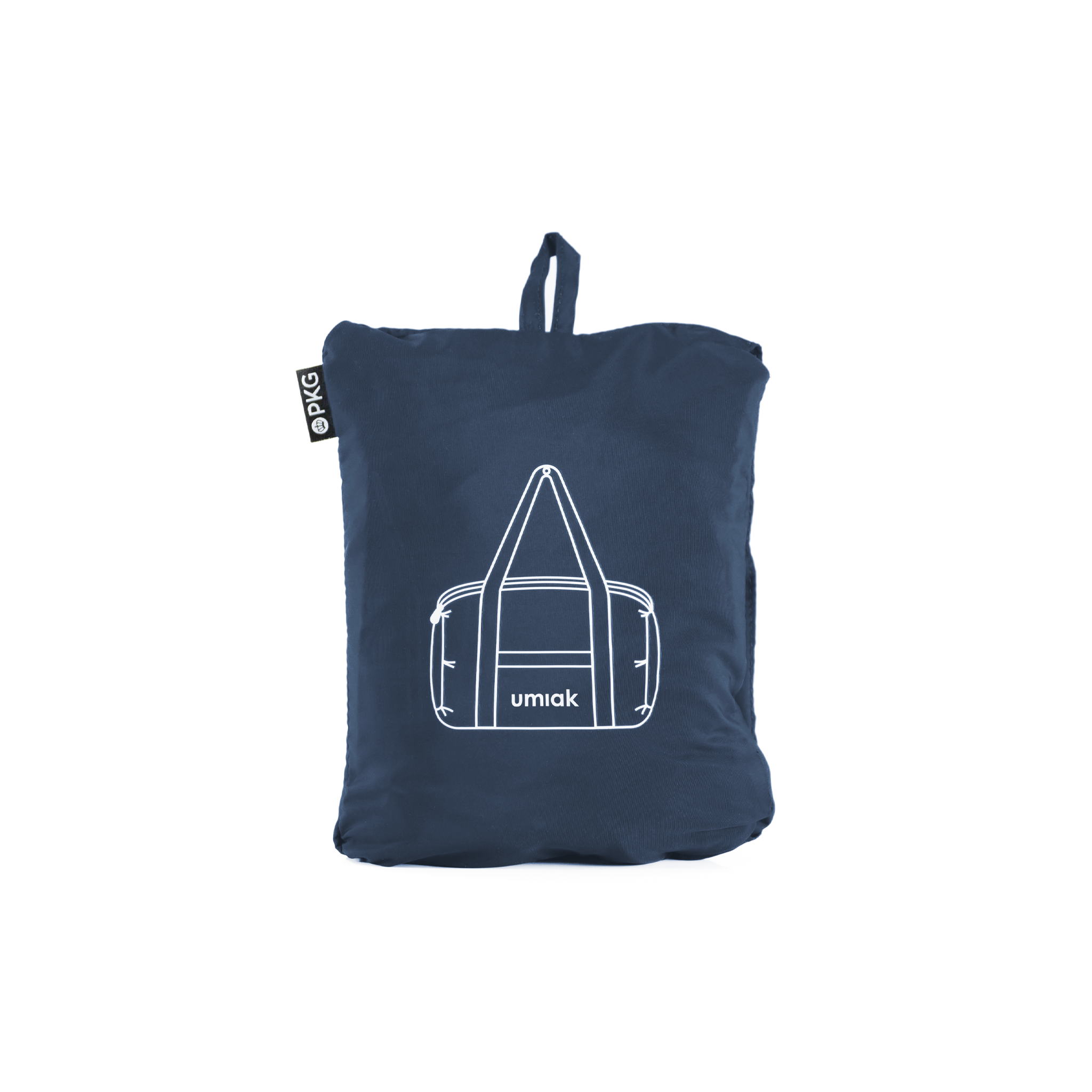 PKG umiak 31L Recycled Duffel (navy) packed