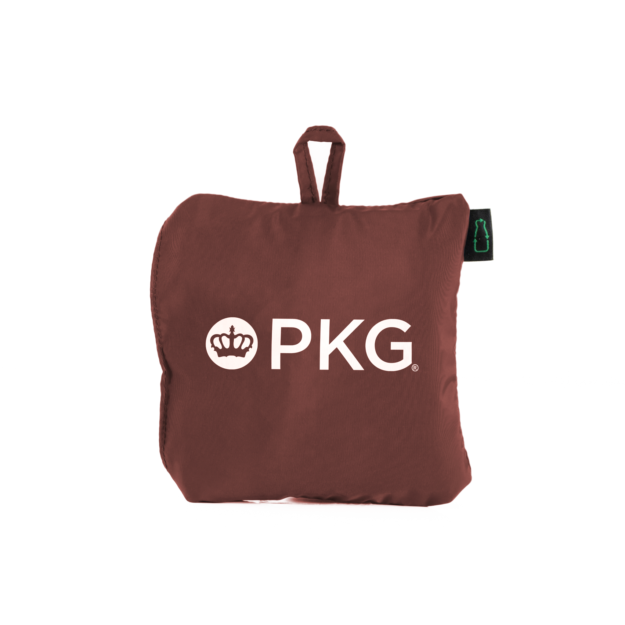 PKG Umiak 33L Recycled Packable Tote (rum raisin) packed