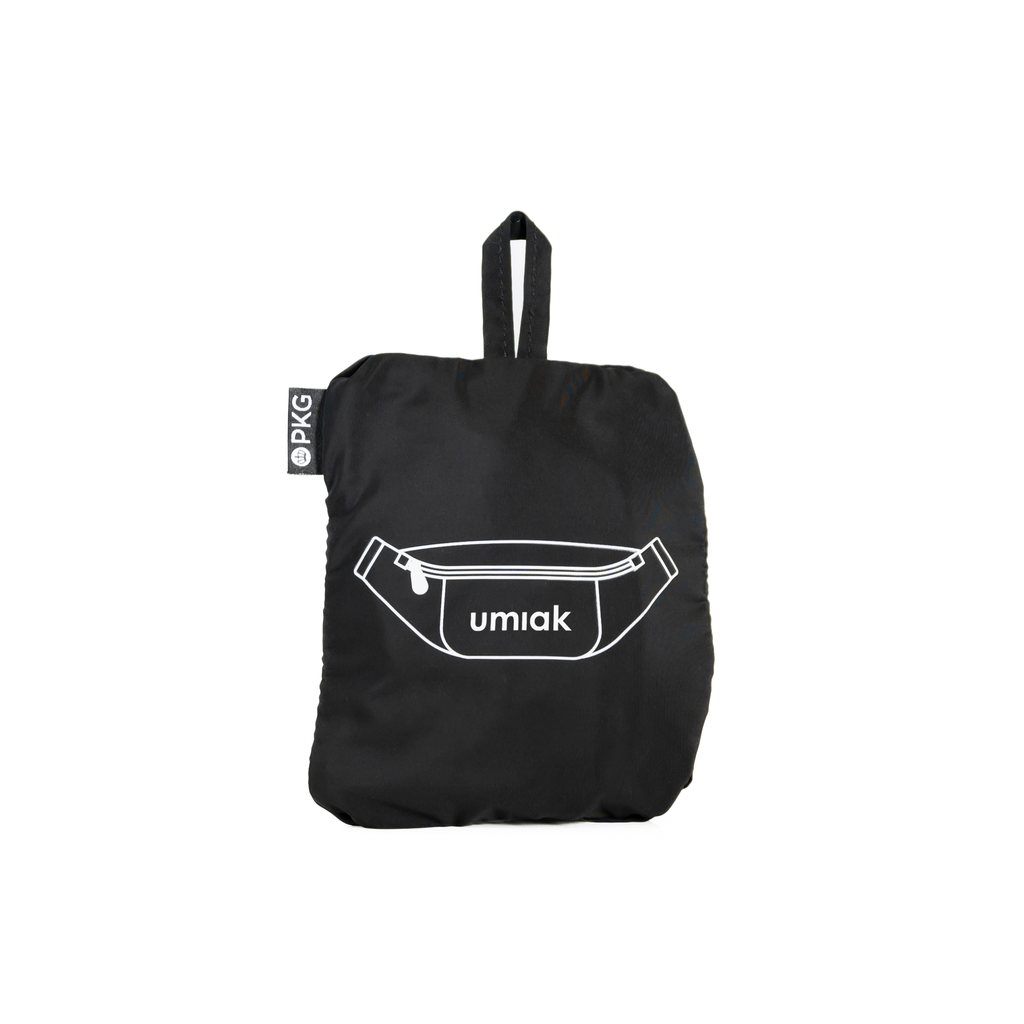 Umiak 3L Recycled Cross-Body (black) packed