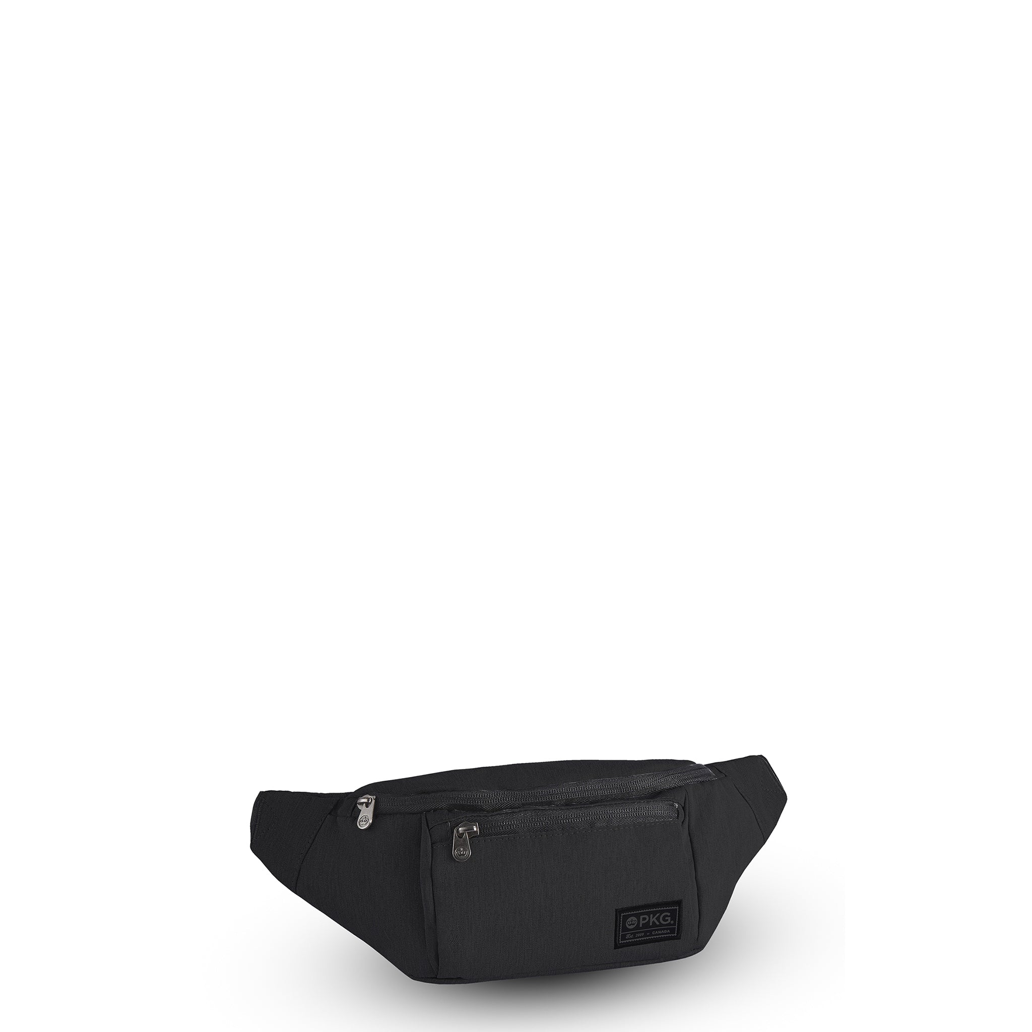 PKG Bremner recycled cross body/waist pack (black), a versatile companion for day excursions and shopping