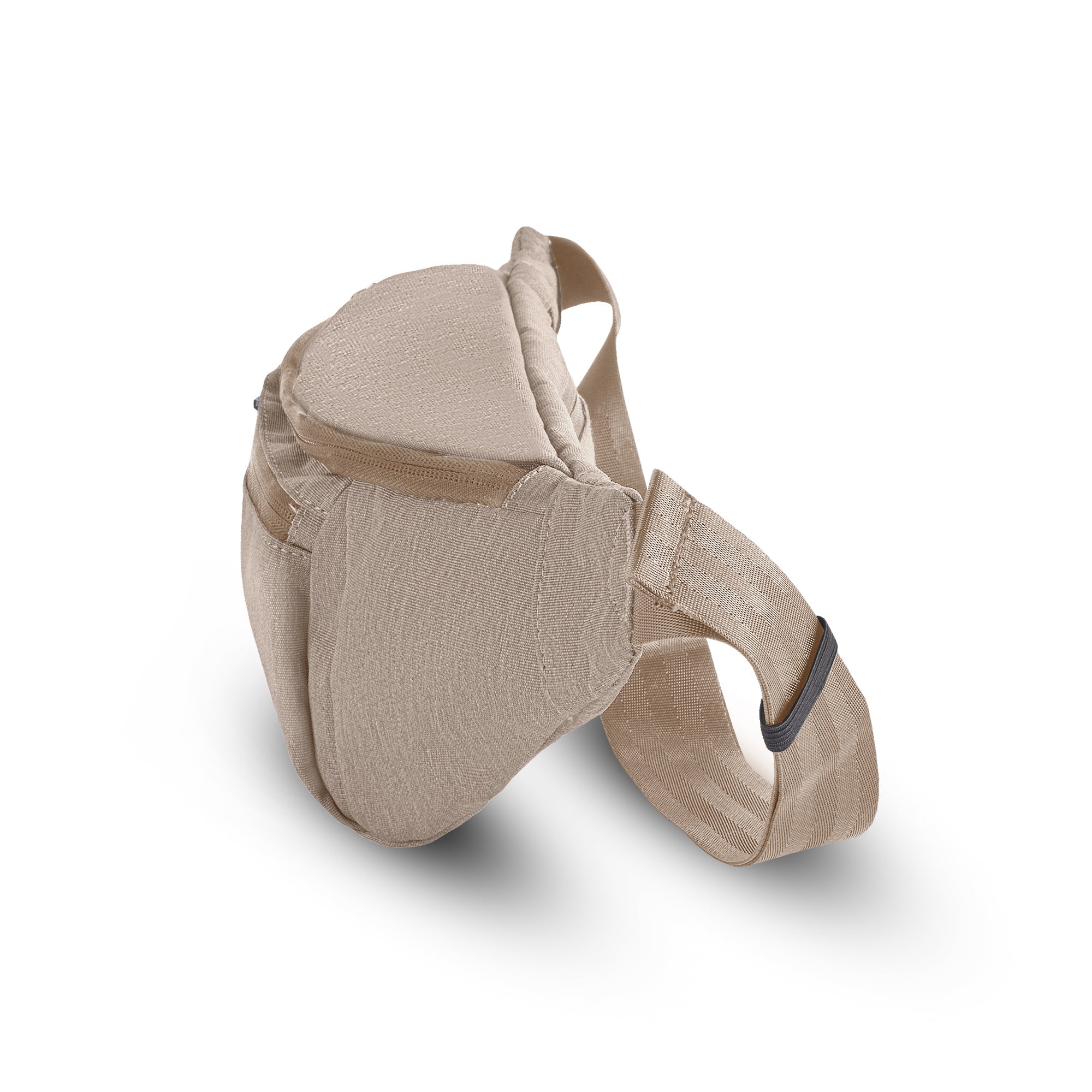 PKG Bremner recycled cross body/waist pack (ginger root) side view