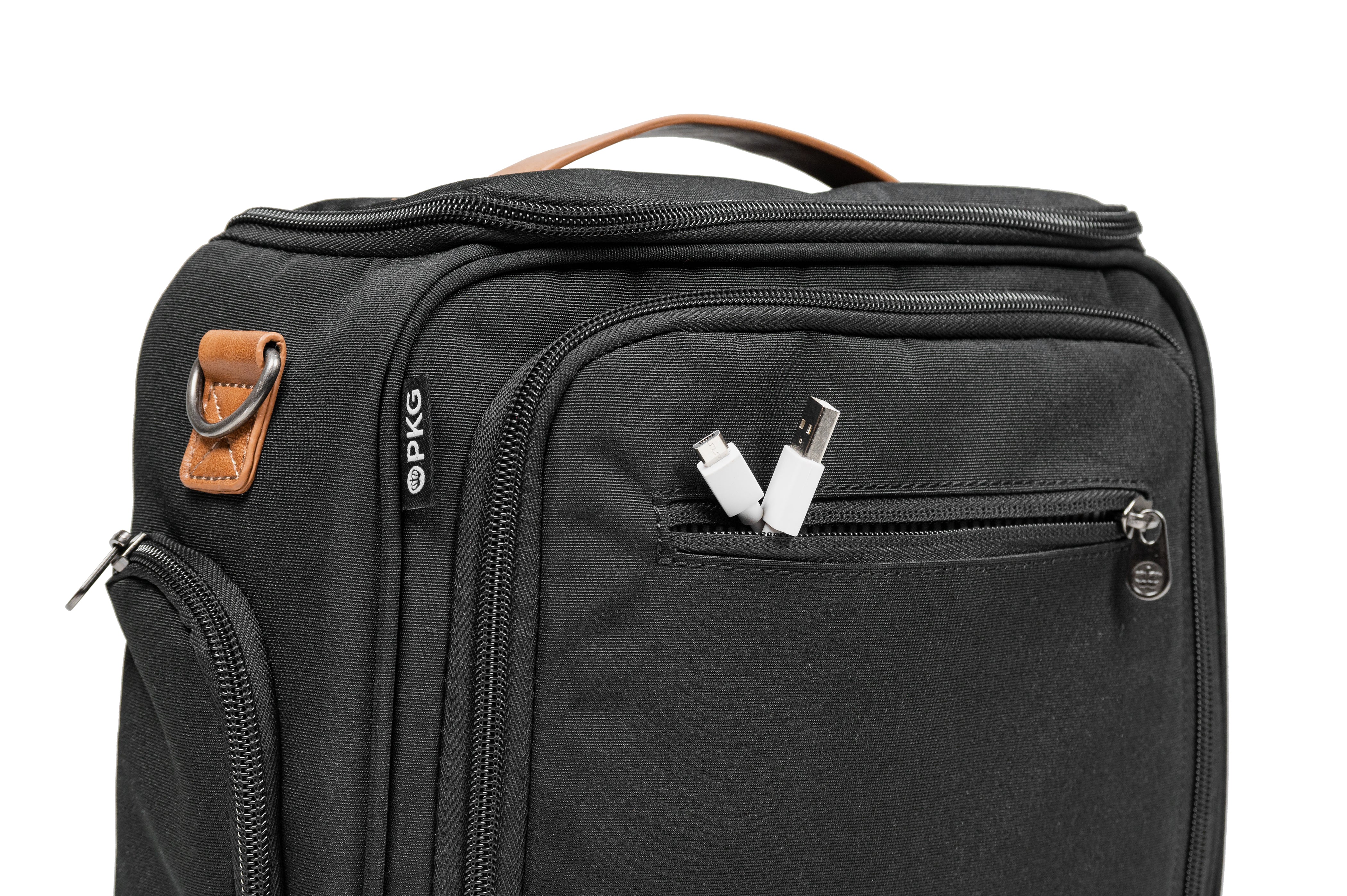 PKG Polson Camera | Tech Case showing front pocket for small equipment