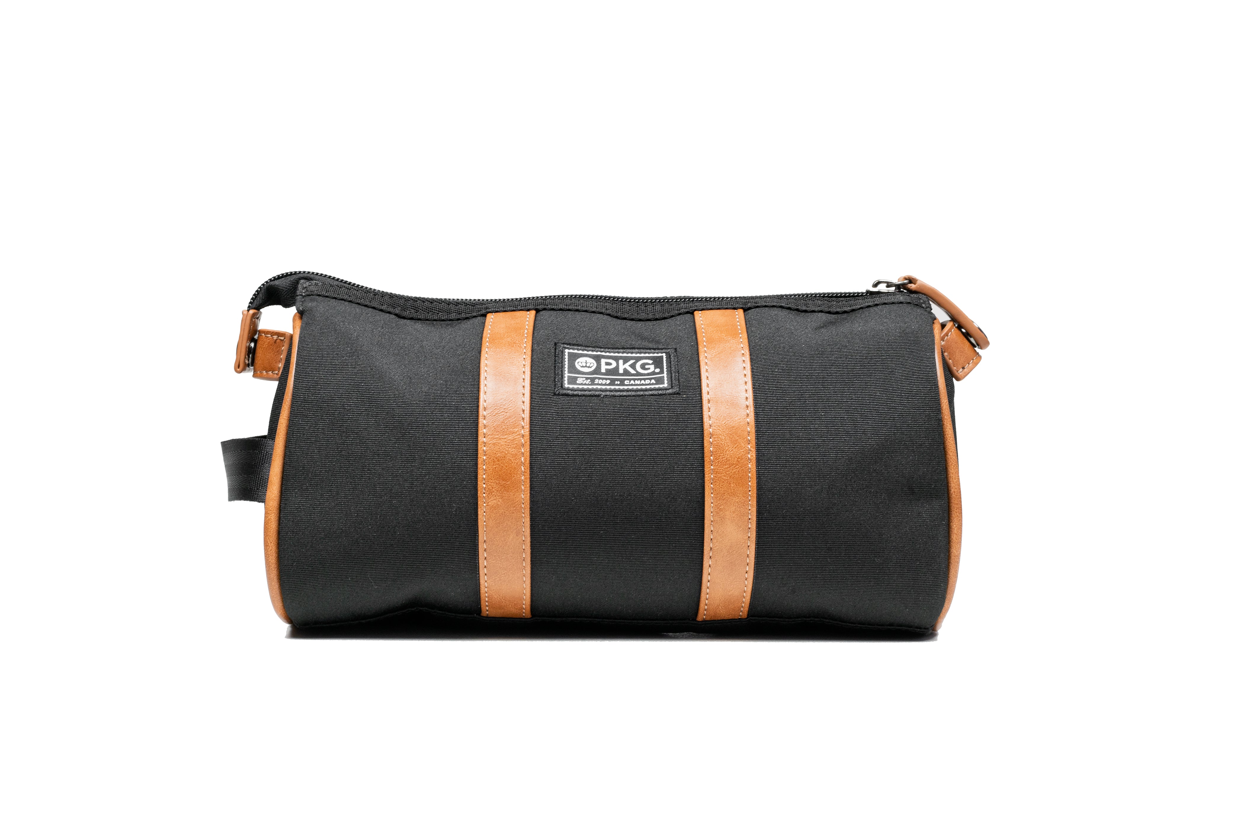 PKG Charlotte Recycled Toiletry Bag (black) front view