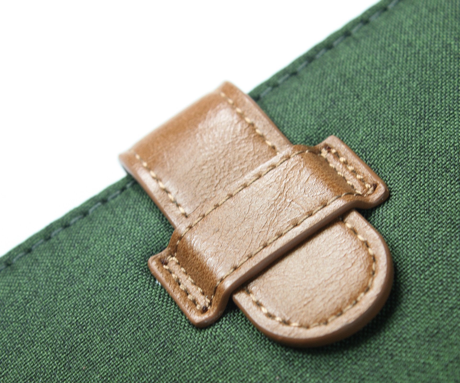 Universal Tablet Folio (green) with strap detail