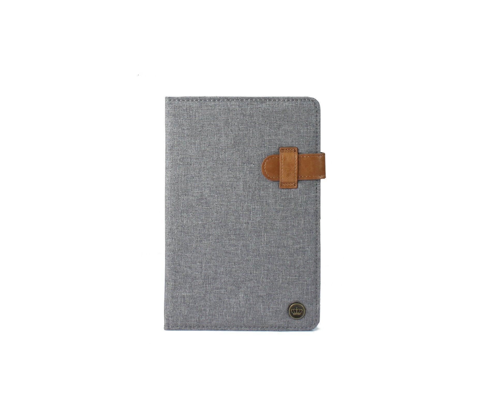 Universal Tablet Folio (light grey), front view