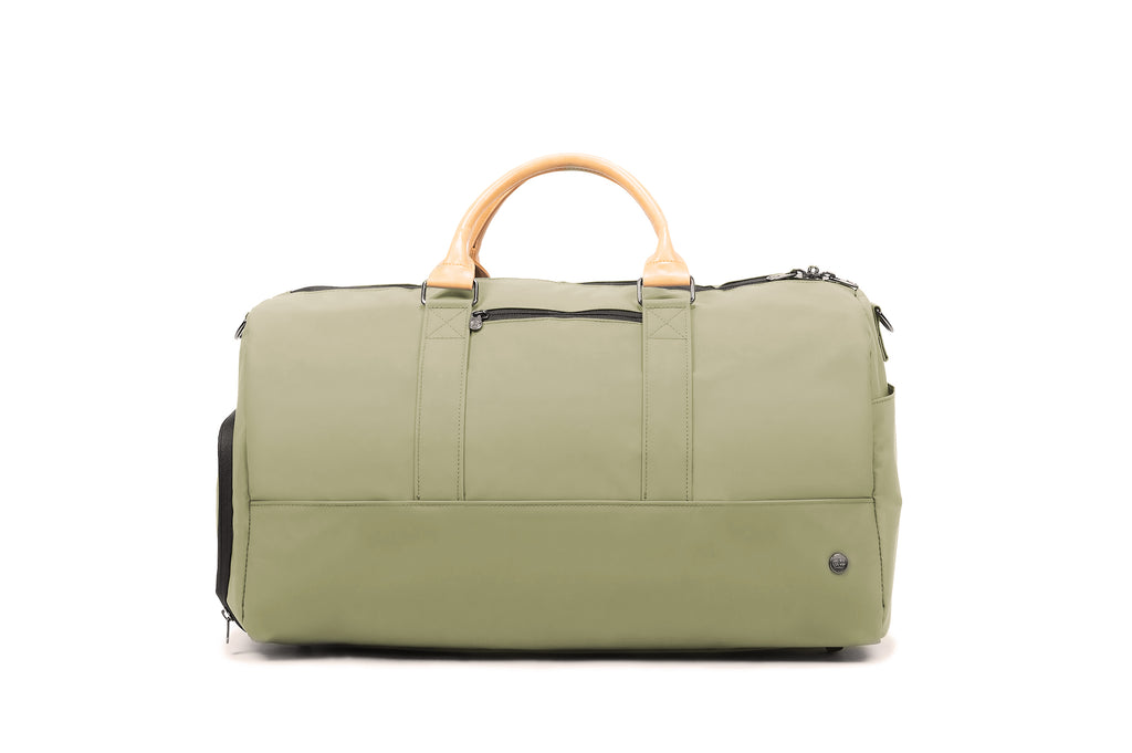 PKG Bishop 42L recycled duffle bag (tranquil green) front view