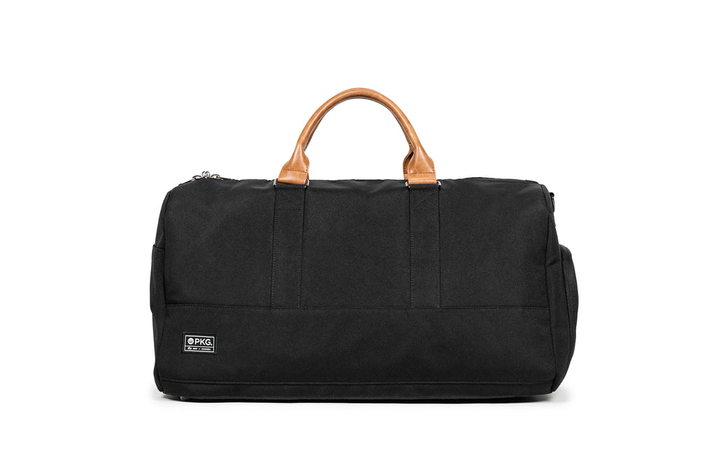 PKG Bishop 42L recycled duffle bag (black) front view