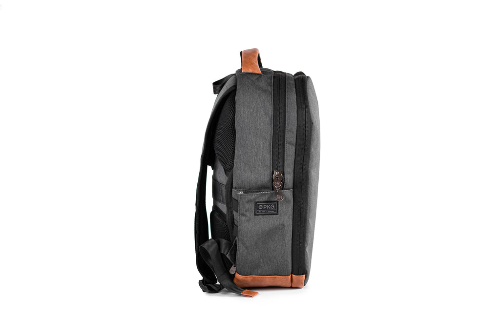 PKG Durham Commuter 17L recycled backpack (dark grey) side view