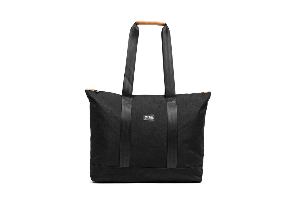 PKG Lawrence 16L Recycled Tote Bag (black) front view