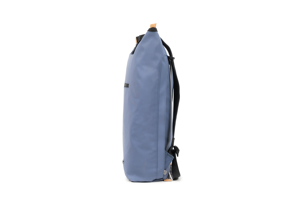 Liberty 23L recycled backpack (vintage blue) side view