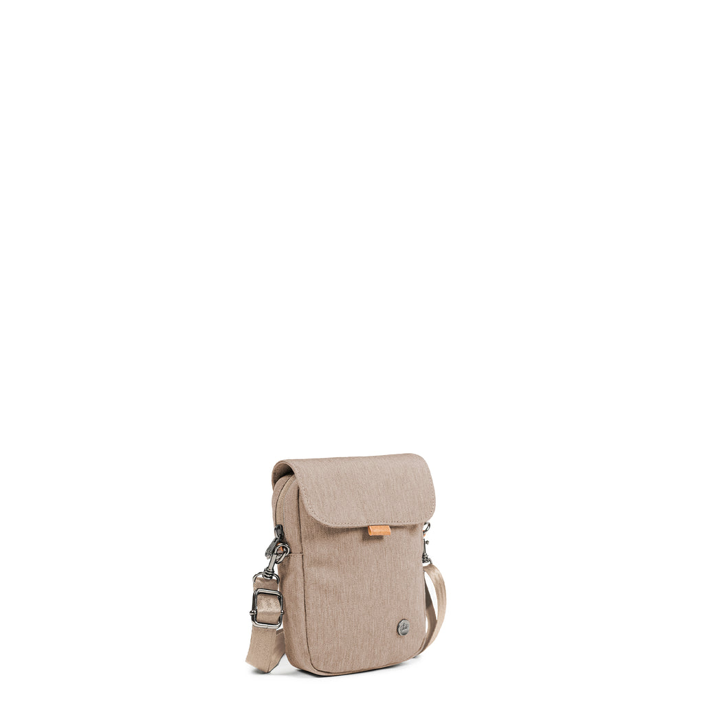 PKG Burrard recycled cross body bag (ginger root), ideal for trips to the grocery store, dog park, or shopping mall