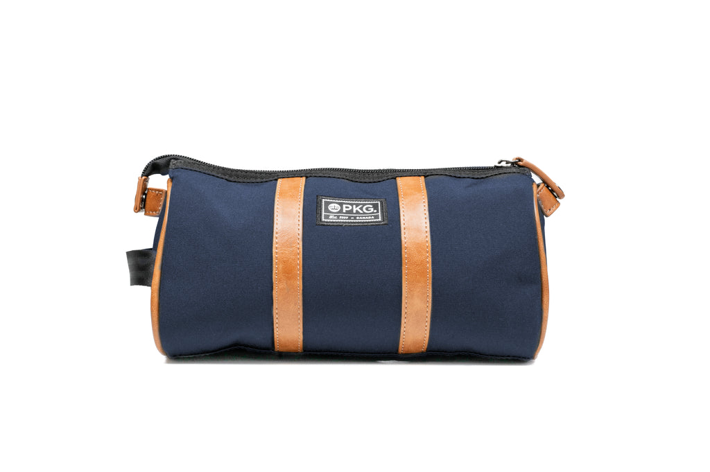 PKG Charlotte Recycled Toiletry Bag (navy) front view