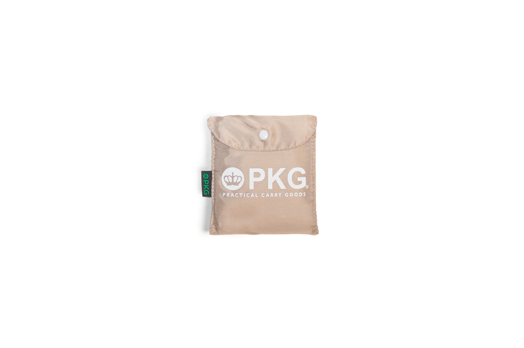 PKG Market Recycled Foldable Tote Bag (ginger root) folded