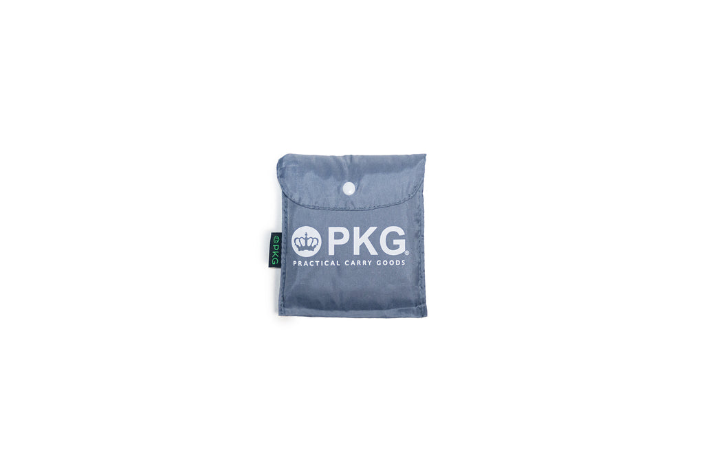 PKG Market Recycled Foldable Tote Bag (light blue) folded