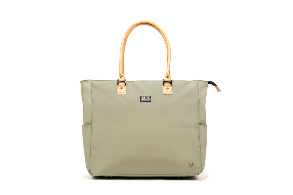 PKG Georgian 33L Recycled Tote Bag (tranquil green) back view