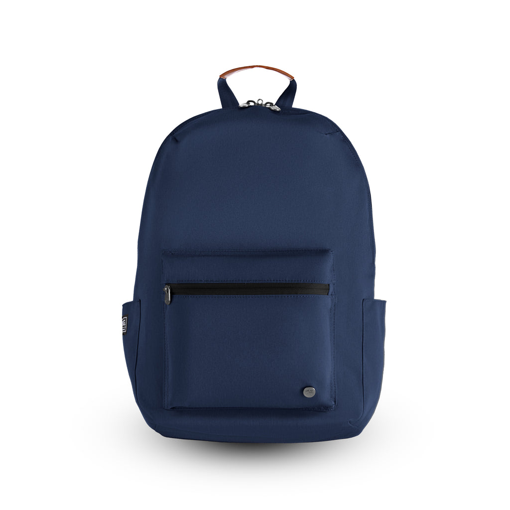 Granville recycled backpack (navy) front view