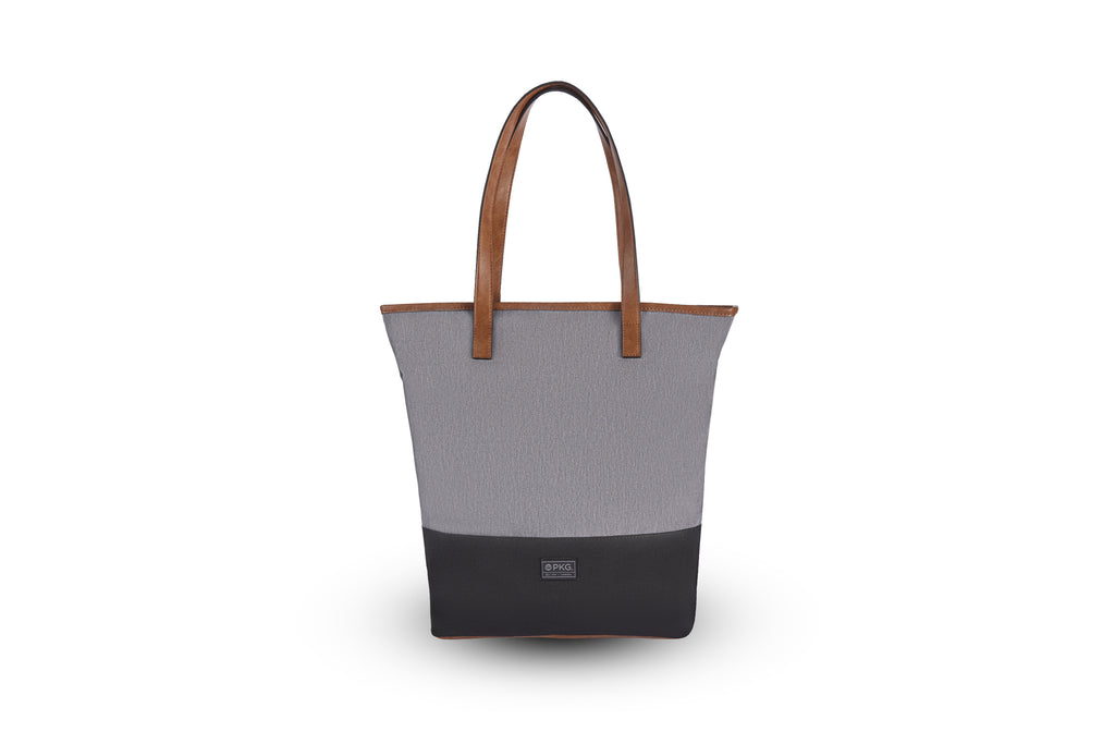 PKG Hazelton 20L Recycled Tote Bag (light grey) front view