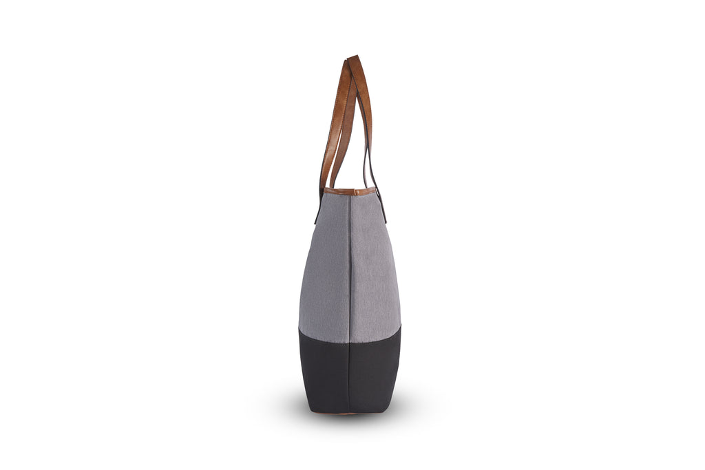 PKG Hazelton 20L Recycled Tote Bag (light grey) side view