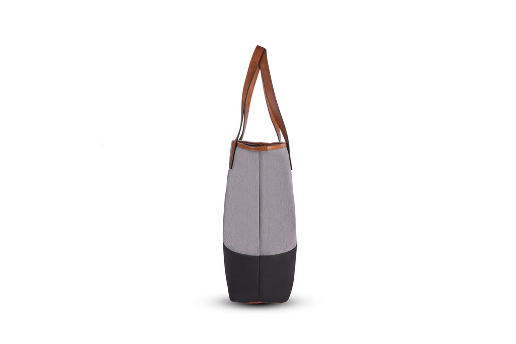 PKG Hazelton 20L Recycled Tote Bag (light grey) side view