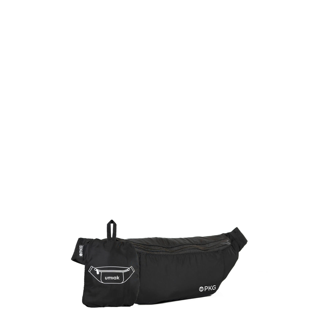 Umiak 3L Recycled Cross-Body (black)  – your eco-friendly everyday travel companion. Built with 100% recycled, water-resistant, and tear-resistant material. Antimicrobial, odor-resistant, and exceptionally durable with reinforced seams.