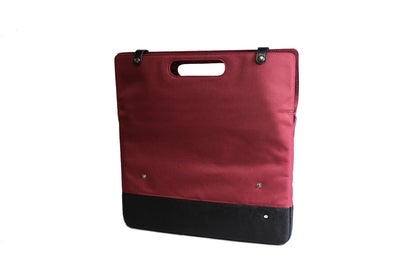 Grab Bag (burgundy), unfolded