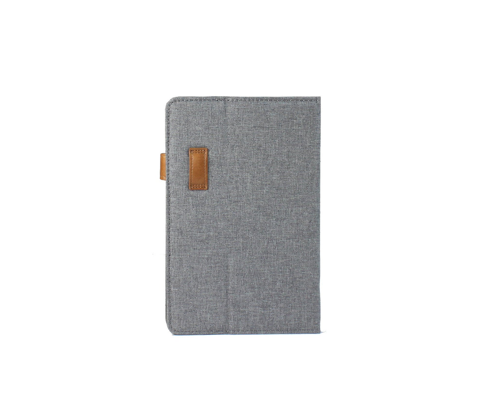 Universal Tablet Folio (grey), back view