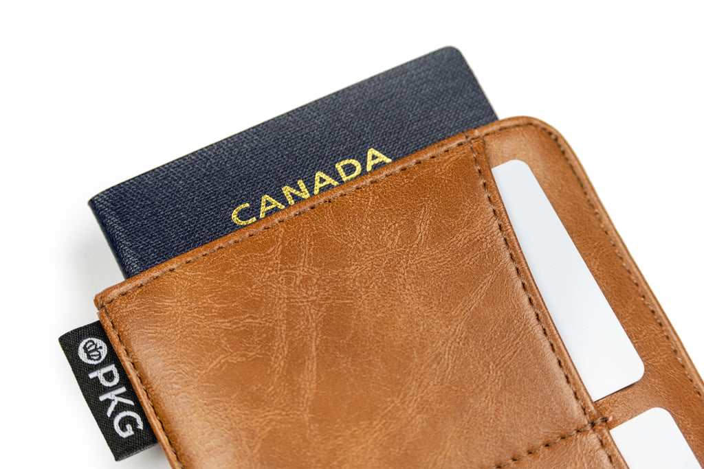 PKG Perry RFID Passport Wallet (tan)
